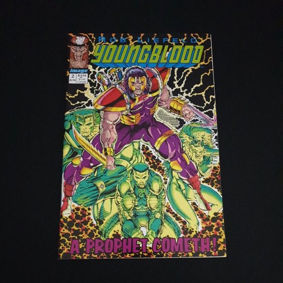 Image Comics Youngblood 2 (Green Variant) Jun 1992 Double Sided Shadow Hawk - Picture 2 of 2